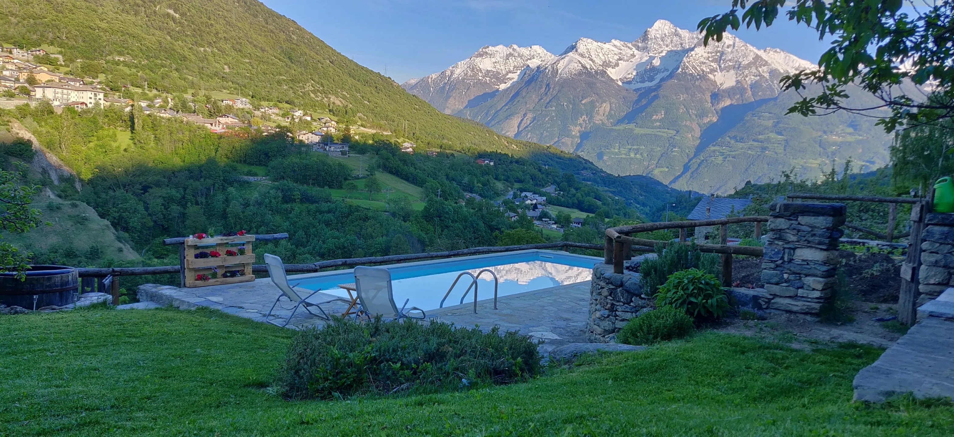 Piscina e idromassaggio panoramici